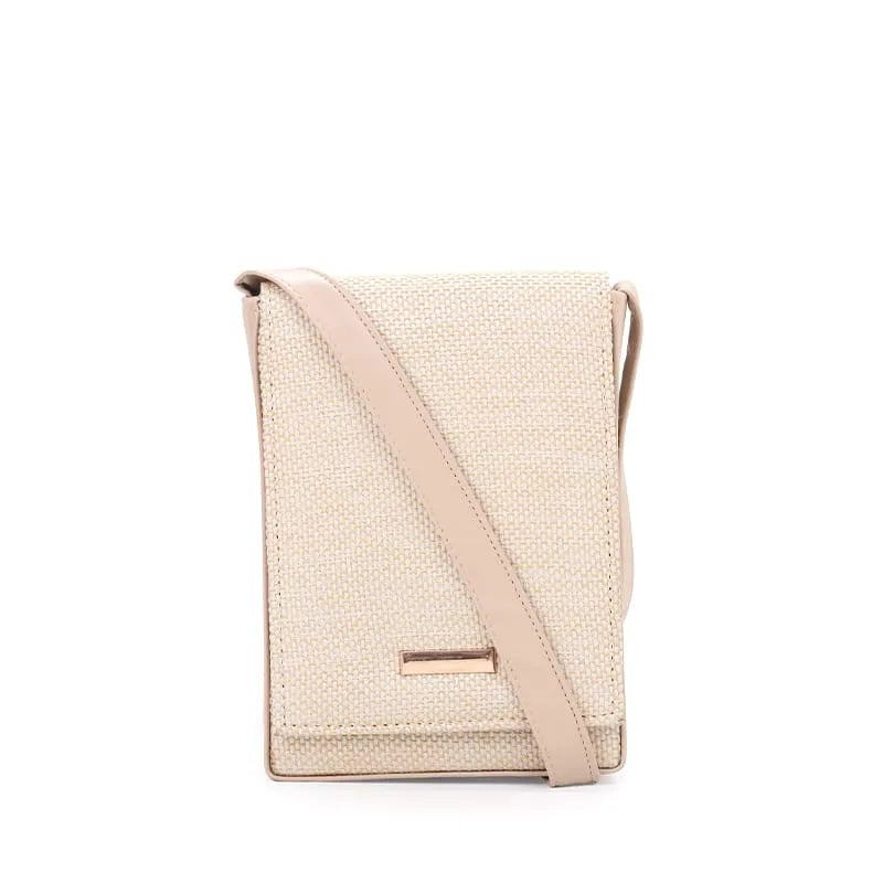 Sandstone Flap Mini Crossbody Bag Beige original product photo