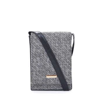 Sandstone Flap Mini Crossbody Bag Grey Black original product photo