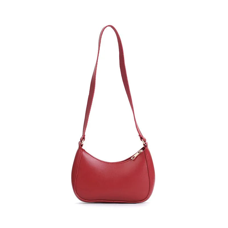 U Curve Hobo Handbag for Women | Shoulder Crossbody Bag | Quill Maroon Red original product photo