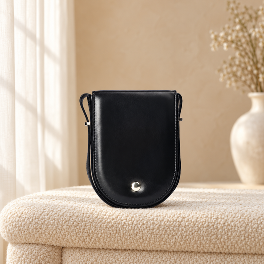 Crossbody Bag for Women | Everyday Shoulder Bag Pakistan | Quill — Black in cozy cream setting