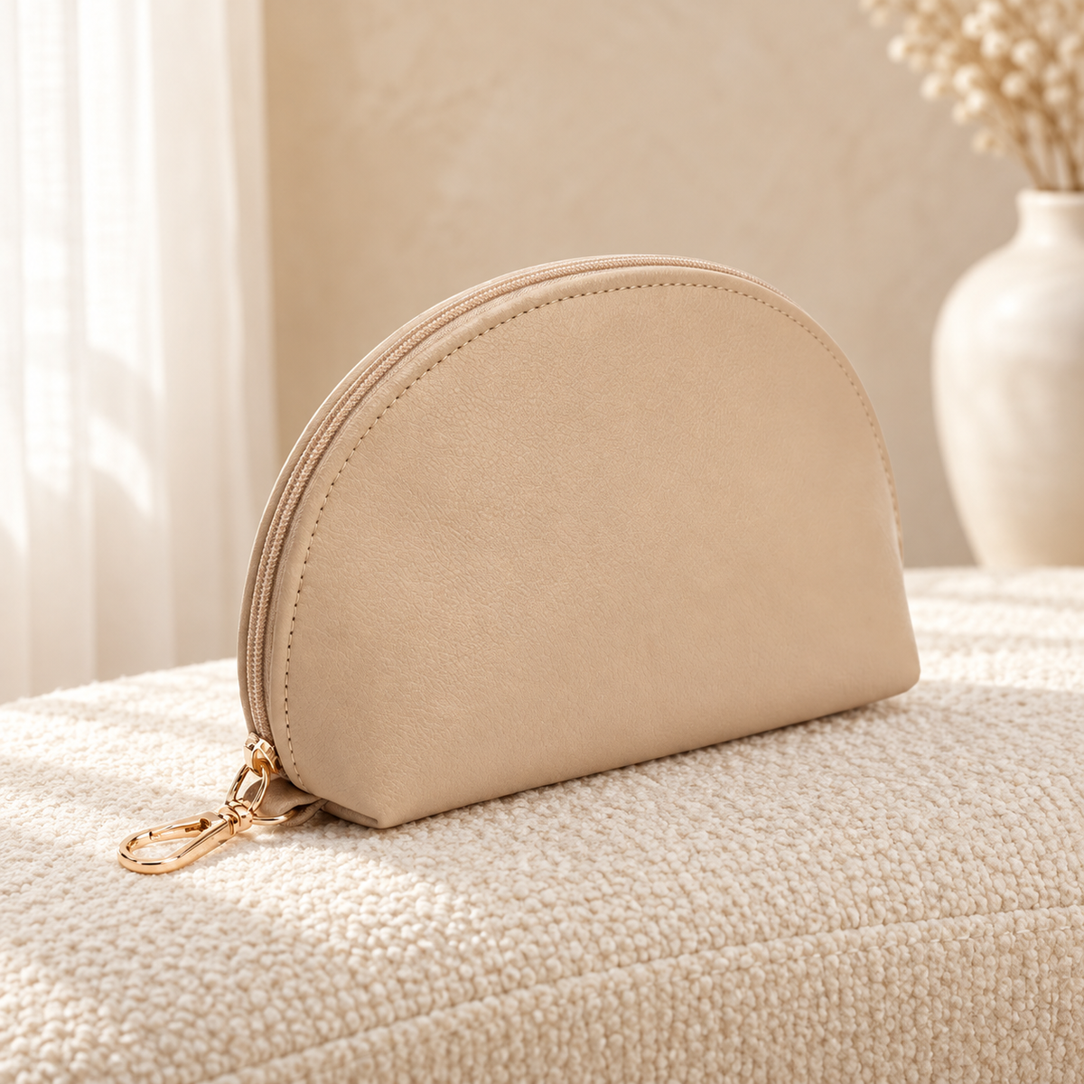 Beige original product in cozy cream setting