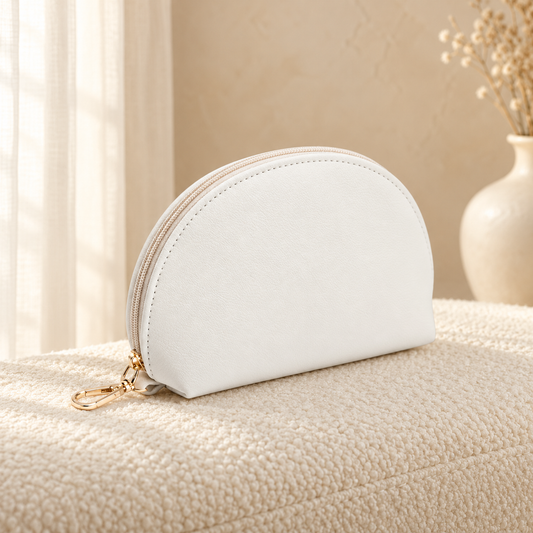 White original product in cozy cream setting