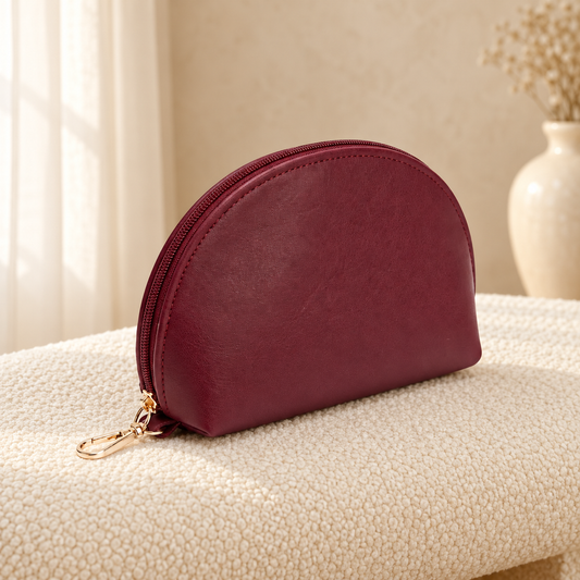 Maroon original product in cozy cream setting
